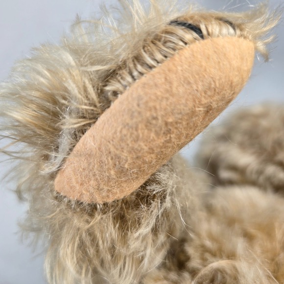1950s VTG 18 Mohair Teddy Bear Fully Jointed Growler Hump Back Gebrüder Hermann